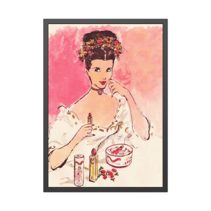Female Glamour Face Framed Poster