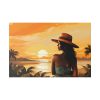 17417402970073975379_2048.jpeg Beautiful Vintage Woman Beach Art Standard Canvas
