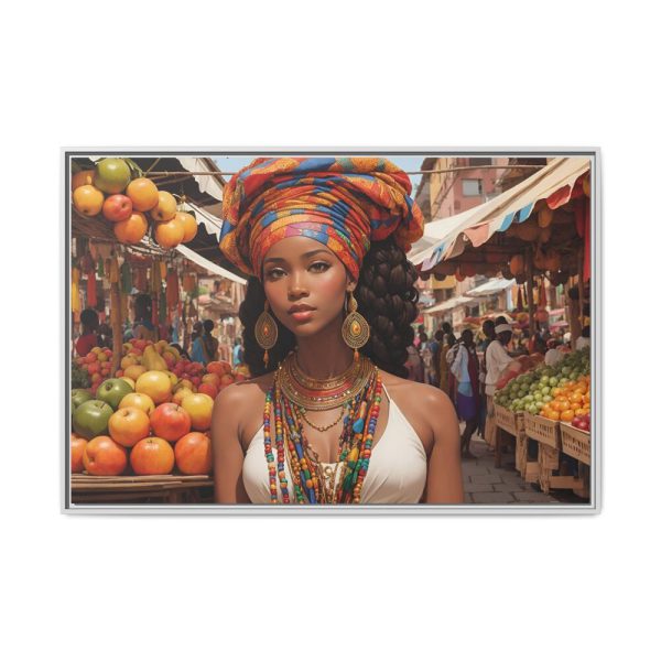 17463274791494469329_2048.jpeg Marketplace With Fruit Stalls II Framed Canvas