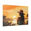 17484466193202894267_2048.jpeg Beautiful Vintage Woman Beach Art Standard Canvas
