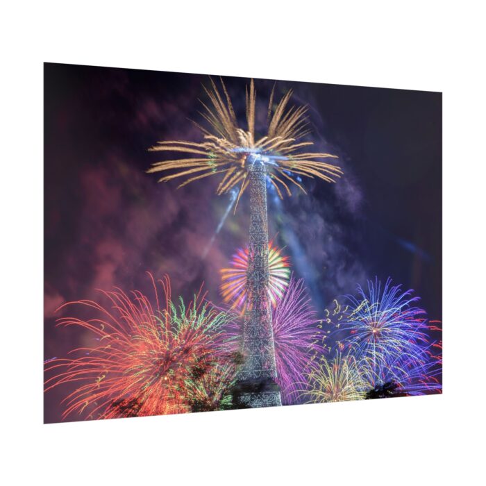 Fireworks at Eiffel Tower Poster - Image 8