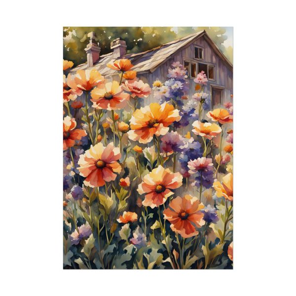 1758414976694434613_2048.jpeg Cottage With Meadow Flowers Poster