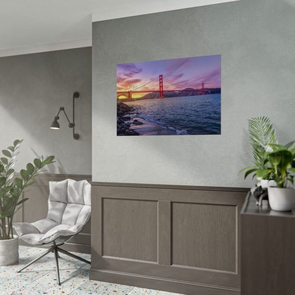 17600839276854972501_2048.jpeg Sunset Over Golden Gate Bridge Poster