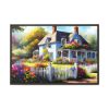 17610817950495495032_2048.jpeg Cottage With Flower Garden Framed Canvas