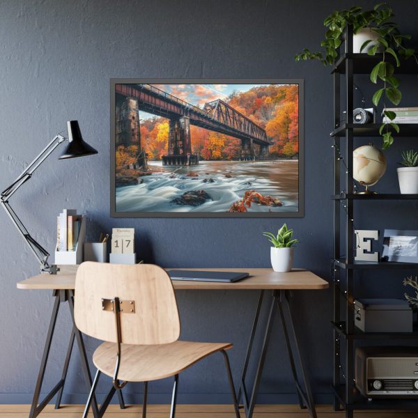 Autumn Bridge Art II Framed Poster