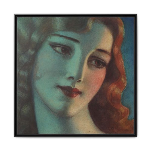 17734679733495849317_2048.jpeg Head of Girl With Long Blonde Hair Framed Canvas