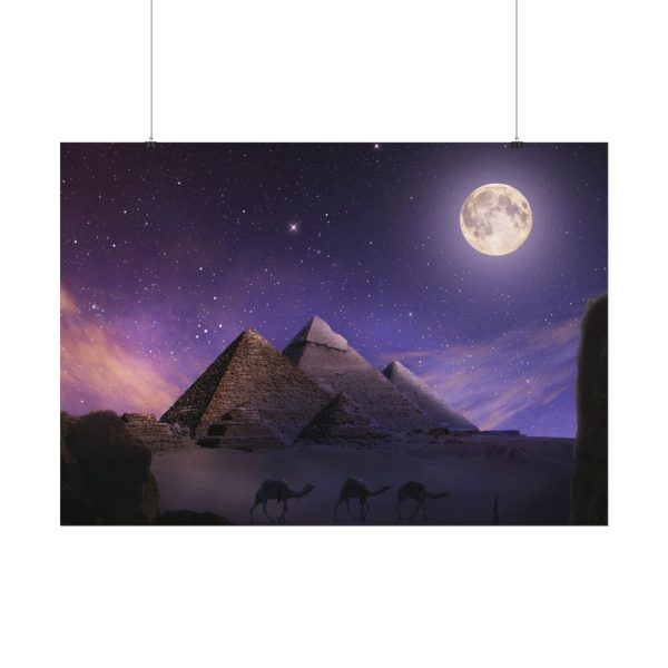 17741937368242830397_2048.jpeg Bedouin Near the Pyramids Poster