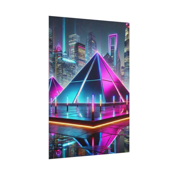 177934174677960280_2048.jpeg Pyramids Illuminated by Neon Lights Poster