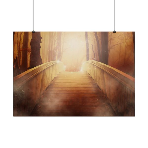 17799347026829017887_2048.jpeg Old Bridge on Forest Poster