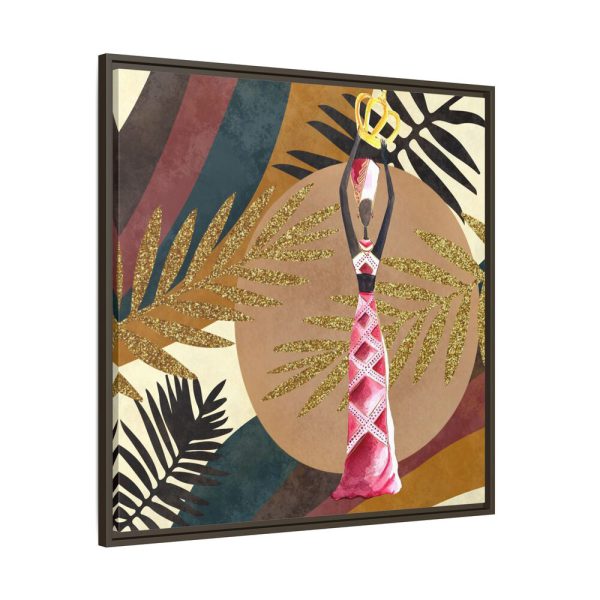 17802362923794511131_2048.jpeg Boho Tropical Africa Woman Framed Canvas