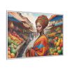 Marketplace With Fruit Stalls I Framed Canvas