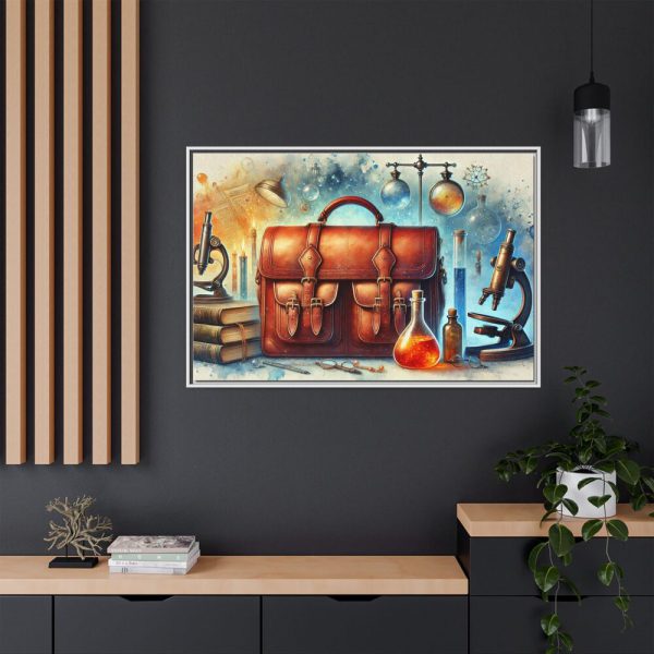 17859226082900349606_2048.jpeg Illustration of Large Leather Bag Framed Canvas