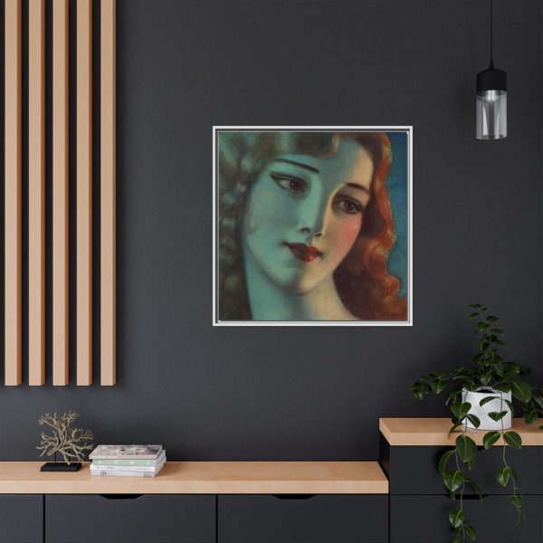 17908197764136542870_2048.jpeg Head of Girl With Long Blonde Hair Framed Canvas