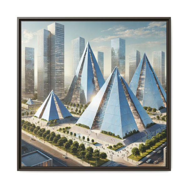17911603021985600644_2048.jpeg Modern Pyramids in Contemporary Setting Framed Canvas