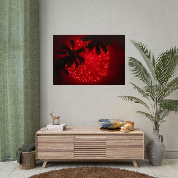 Firework Show Tropical New Year Poster