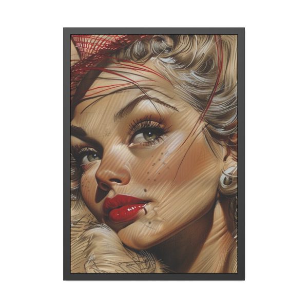17982115551683810908_2048.jpeg Vintage Glamor Portrait Framed Poster
