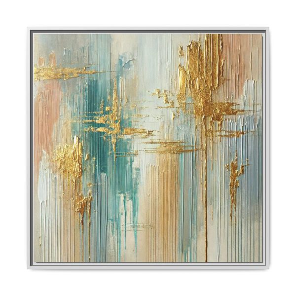 18007581804318209172_2048.jpeg Textured Vertical Brushstroke Effect Framed Canvas