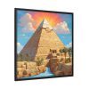 Egypt Pyramid Framed Canvas