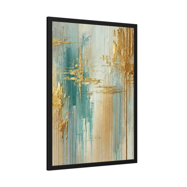 18273103834396630900_2048.jpeg Textured Vertical Brushstroke Effect Framed Poster
