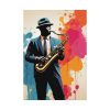 18362989192972859292_2048.jpeg Abstract Saxophone Jazz Player Art Poster