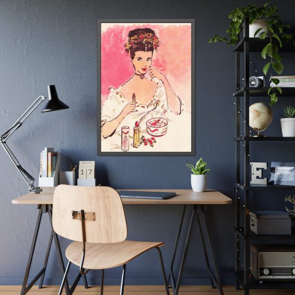 1840845800479518184_2048.jpeg Female Glamour Face Framed Poster
