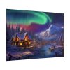 1897437069912616143_2048.jpeg Cottage In Winter With Northern Lights Poster