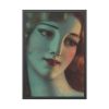 Head of Girl With Long Blonde Hair Framed Poster