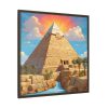 Egypt Pyramid Framed Canvas