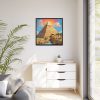 Egypt Pyramid Framed Canvas