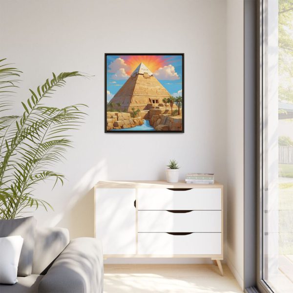 Egypt Pyramid Framed Canvas
