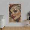 Vintage Glamor Portrait Standard Canvas