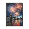 2082319046443280009_2048.jpeg Brooklyn Bridge NYC Fireworks Framed Poster