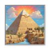 Egypt Pyramid Framed Canvas