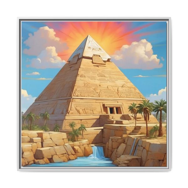 Egypt Pyramid Framed Canvas