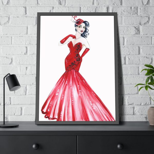 2293427786381681239_2048.jpeg Retro Glamour Framed Poster