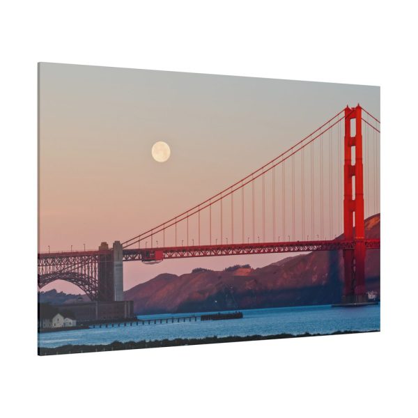 2346240726239870165_2048.jpeg Full Moon Over Golden Gate Bridge Standard Canvas