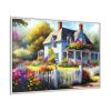 2390379365549184408_2048.jpeg Cottage With Flower Garden Framed Canvas