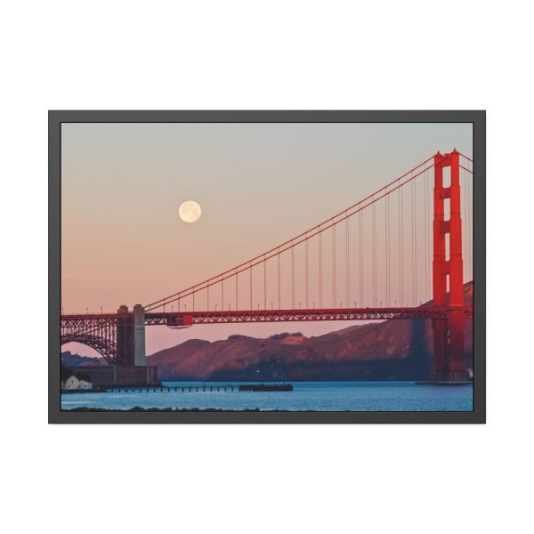 2398614247087314760_2048-1.jpeg Full Moon Over Golden Gate Bridge Framed Poster