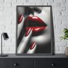 2480225791450246874_2048.jpeg High-Contrast Close-Up of Woman's Face Framed Poster