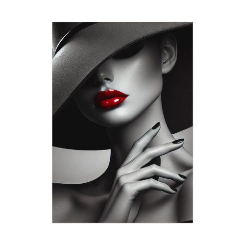 High-Fashion Portrait of Woman Poster