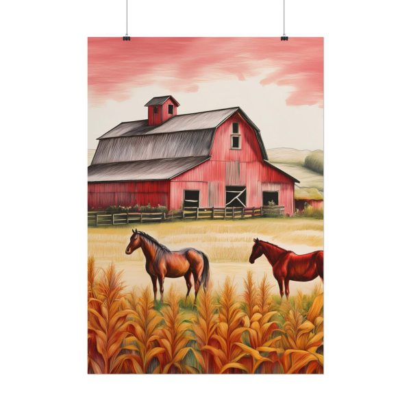 2598452322919649896_2048.jpeg Farm Barn With Horse Poster
