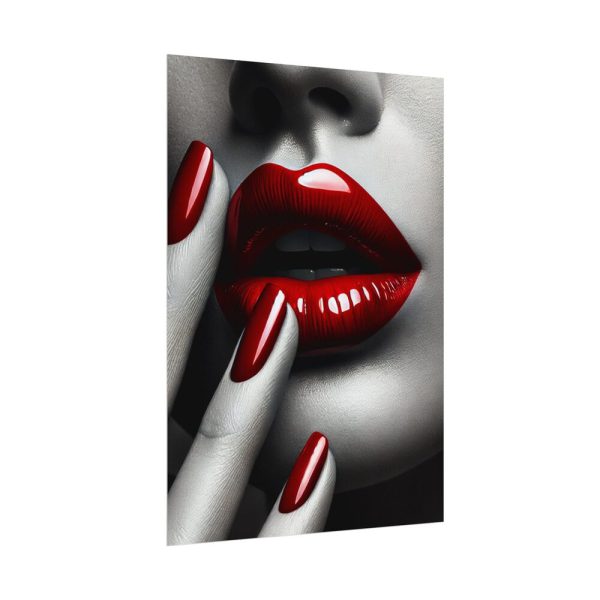 2612999262888806294_2048.jpeg High-Contrast Close-Up of Woman's Face Poster