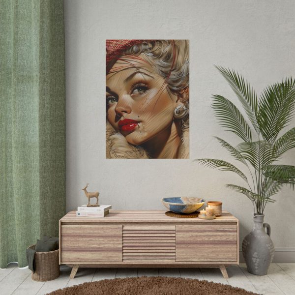 Vintage Glamor Portrait Poster