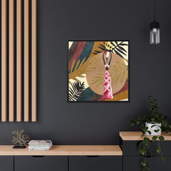 2825984905076263360_2048.jpeg Boho Tropical Africa Woman Framed Canvas