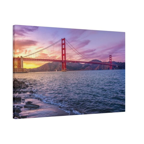 2841514685146094464_2048.jpeg Sunset Over Golden Gate Bridge Standard Canvas