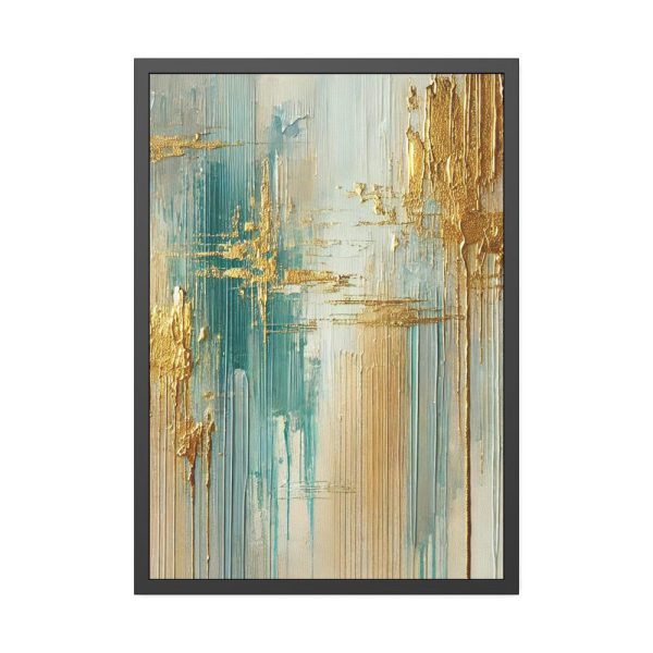 2853093140000013979_2048-1.jpeg Textured Vertical Brushstroke Effect Framed Poster