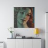 Head of Girl With Long Blonde Hair Standard Canvas