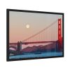296029307466945131_2048.jpeg Full Moon Over Golden Gate Bridge Framed Poster