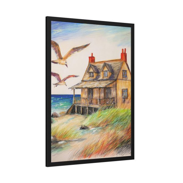 2999095385990181596_2048-1.jpeg Summer Seaside Cottage Framed Poster
