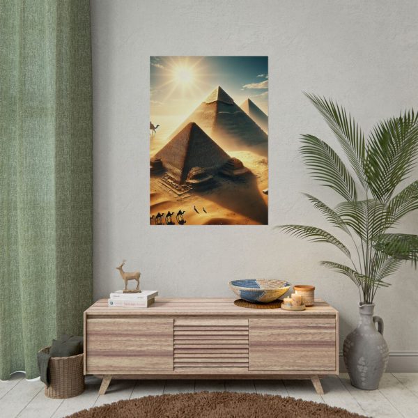 Pyramids in Sunset Poster